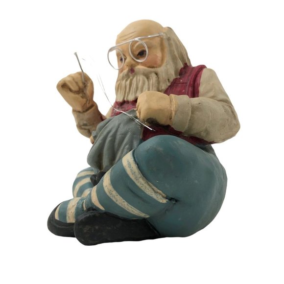 Santa Figurine Midwest Of Cannon Falls Sewing Doll Vintage Christmas Holiday - Picture 9 of 10